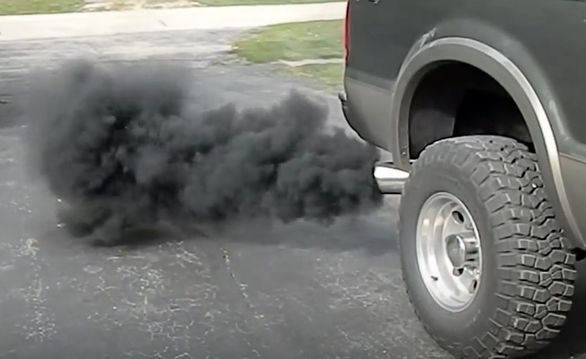 Car Motor Burning Oil